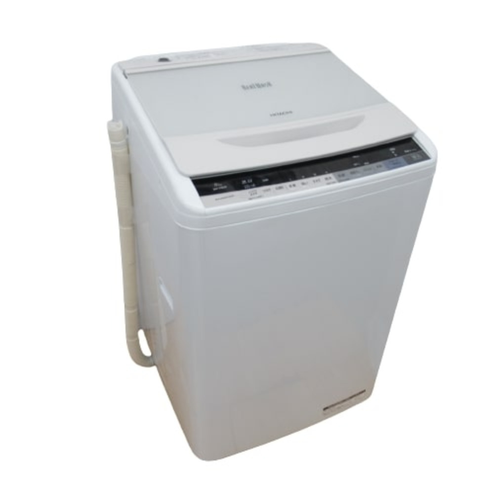 HITACHI 日立 全自動電気洗濯機 ビートウォッシュ BW-V80A(W) 8.0kg 2016年製 ホワイト 簡易乾燥機能付 一人暮らし  洗浄・除菌済み