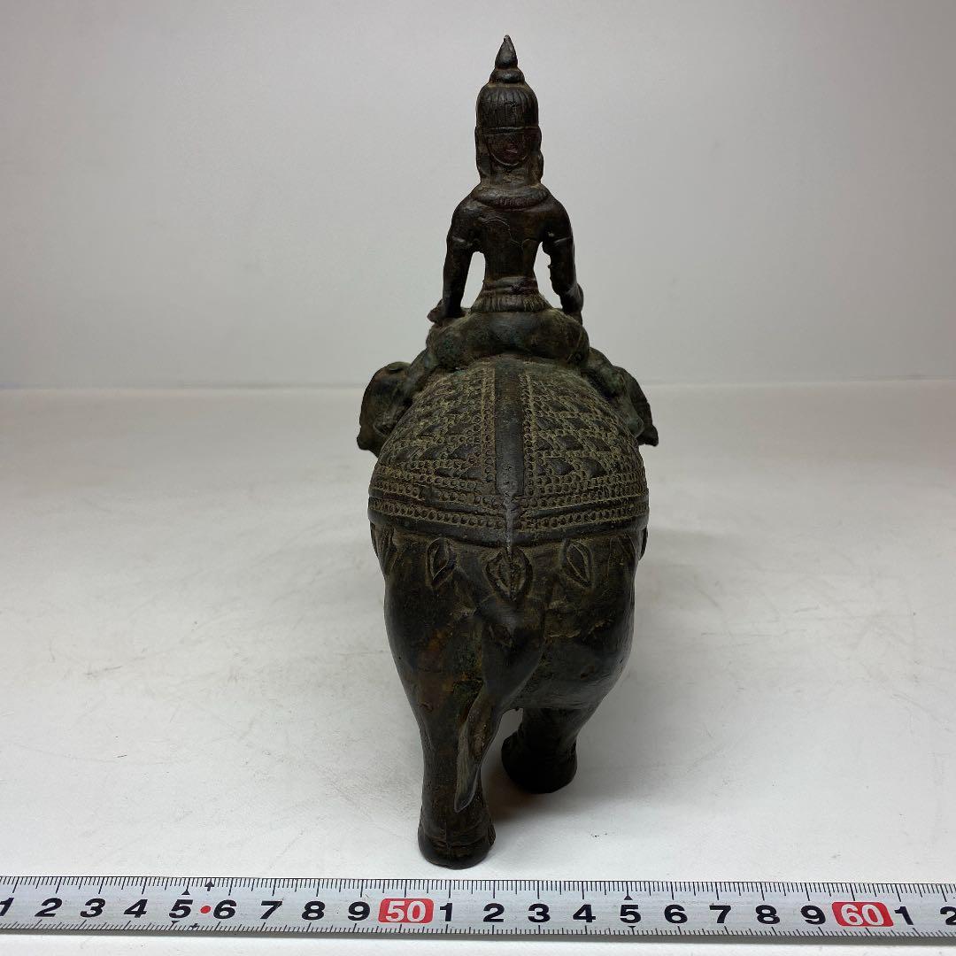 古銅の仏像　1350g 幅約17.5㎝　西さ4-0714④_画像5