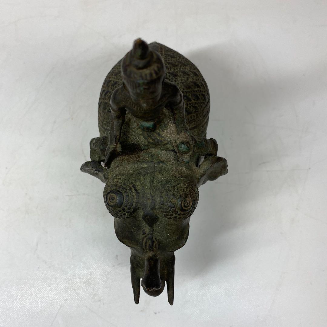 古銅の仏像　1350g 幅約17.5㎝　西さ4-0714④_画像8