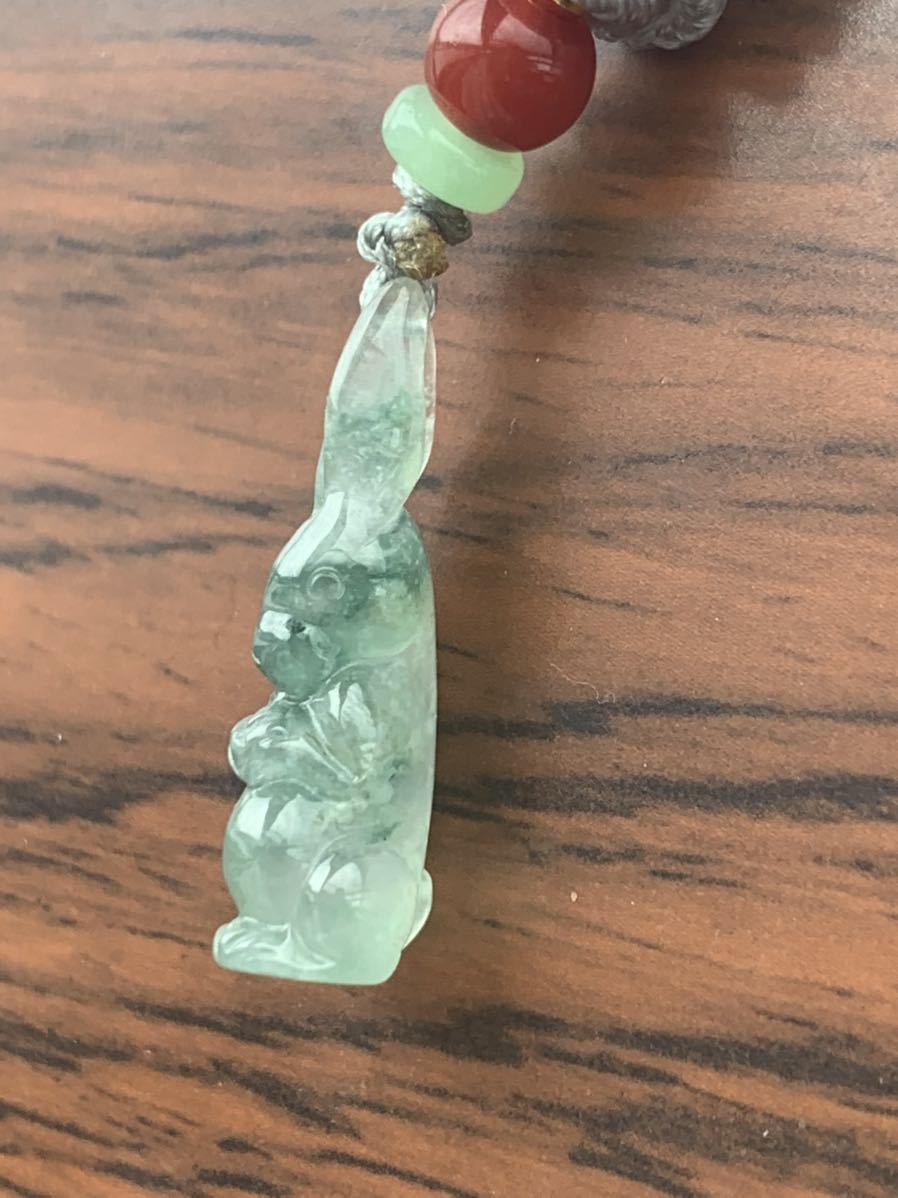 本翡翠ペンダント 藍花貴重 根付 氷種ヒスイ ミャンマー産 潤い 可愛い