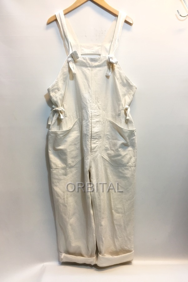 代官山)Engineered Garments エンジニアドガーメンツ OVERALLS Upcycled Denim コットンオーバーオール サイズXXS ナチュラル