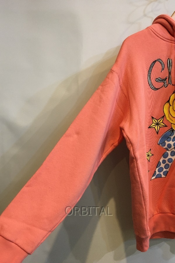 二子玉) GUCCI グッチ × ヒグチユウコ 21-22AW フーディ パーカー プルオーバー ピンク系 メンズ XS 国内正規 直筆サイン入り_画像5