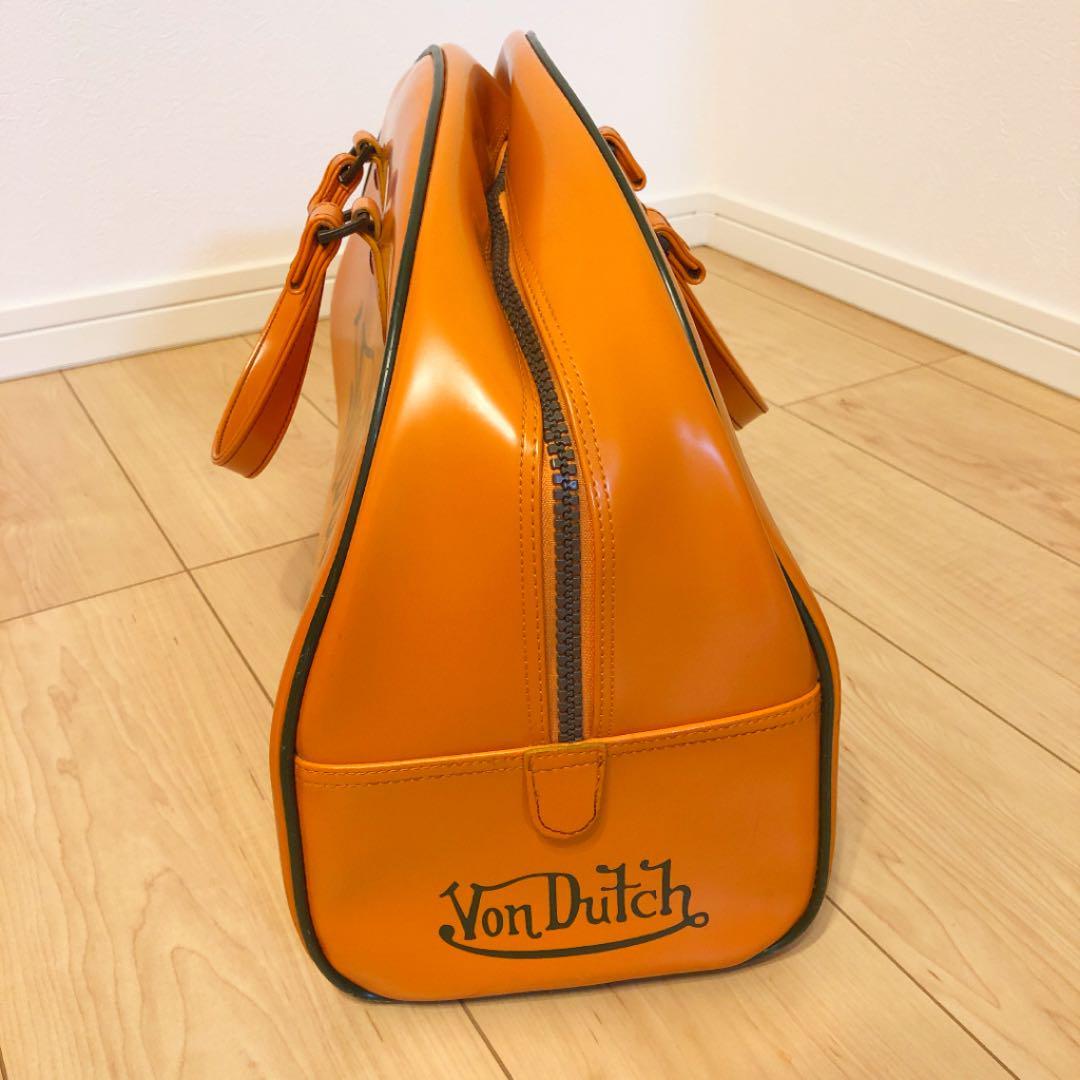 PayPayフリマ|ボストンバッグ エナメル鞄 Von Dutch ...