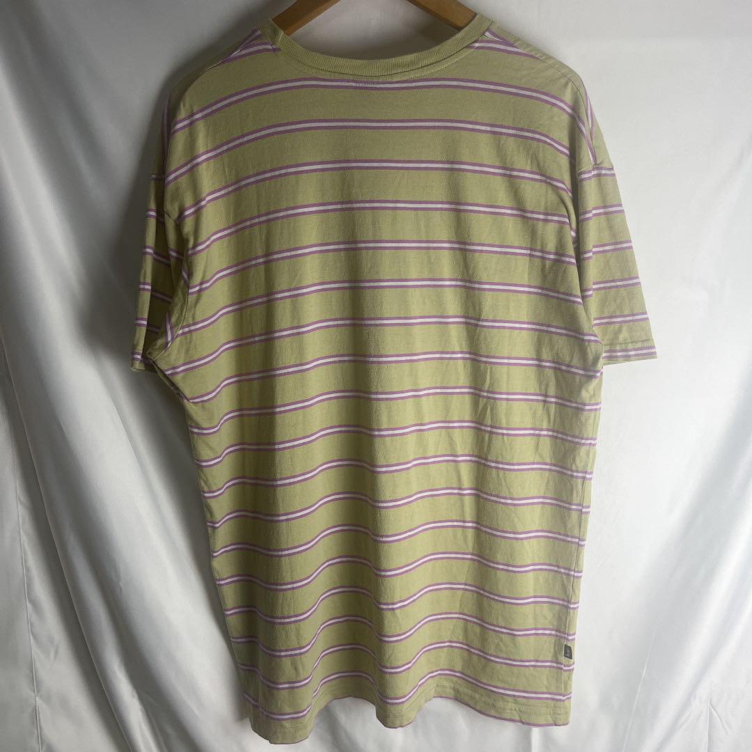 ステューシー ボーダーTシャツ ワンポイント刺繍 XLサイズ stussy