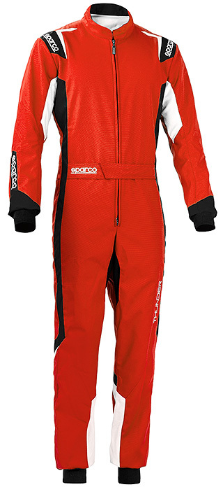 スパルコ新品!■Kart Suit レーシングカート走行会　レーシングスーツ　CIK-FIA Level 2 N2013-1 公認　SPARCO SUIT■THUNDER（サンダー)赤