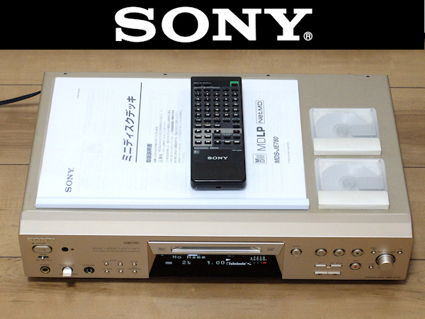 【76%OFF!】 SONY MDデッキ MDS-JE580 MDLP対応 完動品