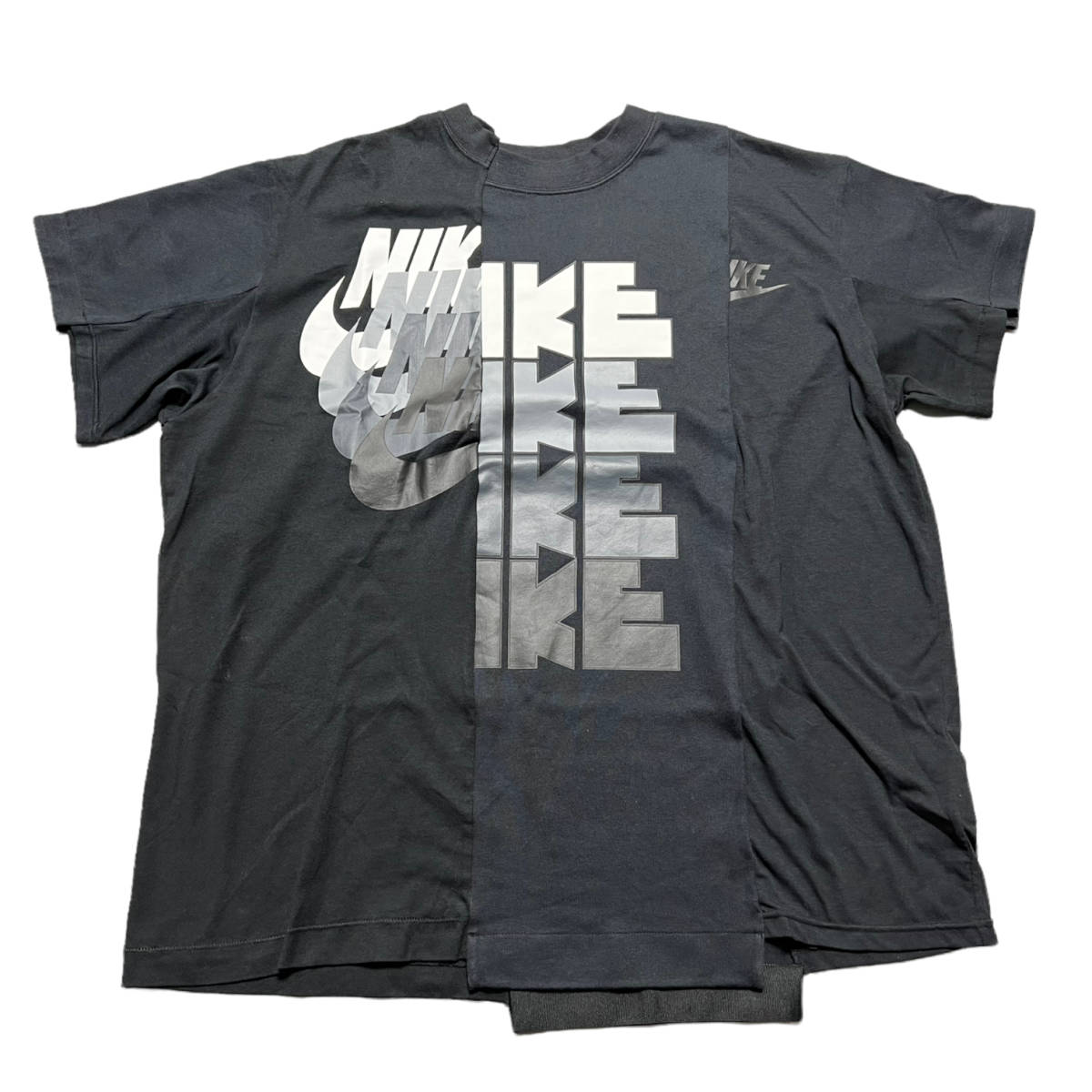 SACAI NIKE 19SS ハイブリッドTシャツ ブラック size:XL サカイ ナイキ