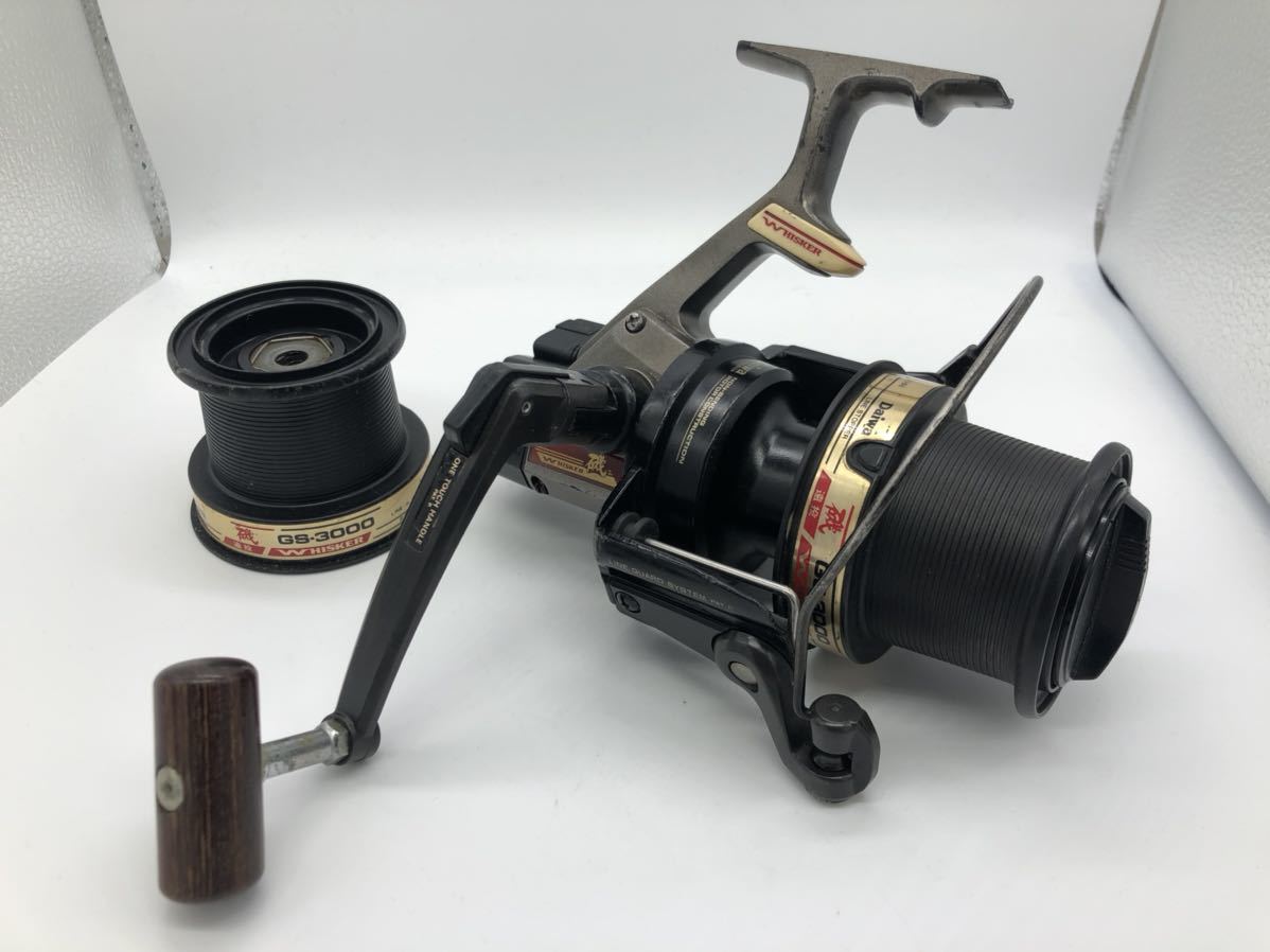 ダイワ DAIWA ウイスカー 磯 GS-3000 遠投 替えスプール付き WHISKER ウィスカー オールド ビンテージ_画像1