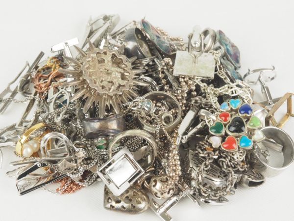 銀 シルバー 地金 つぶし 潰し 950 925 SILVER まとめて 約410g 銀 シルバー 地金 つぶし 潰し 950 925 SILVER まとめて 約410g