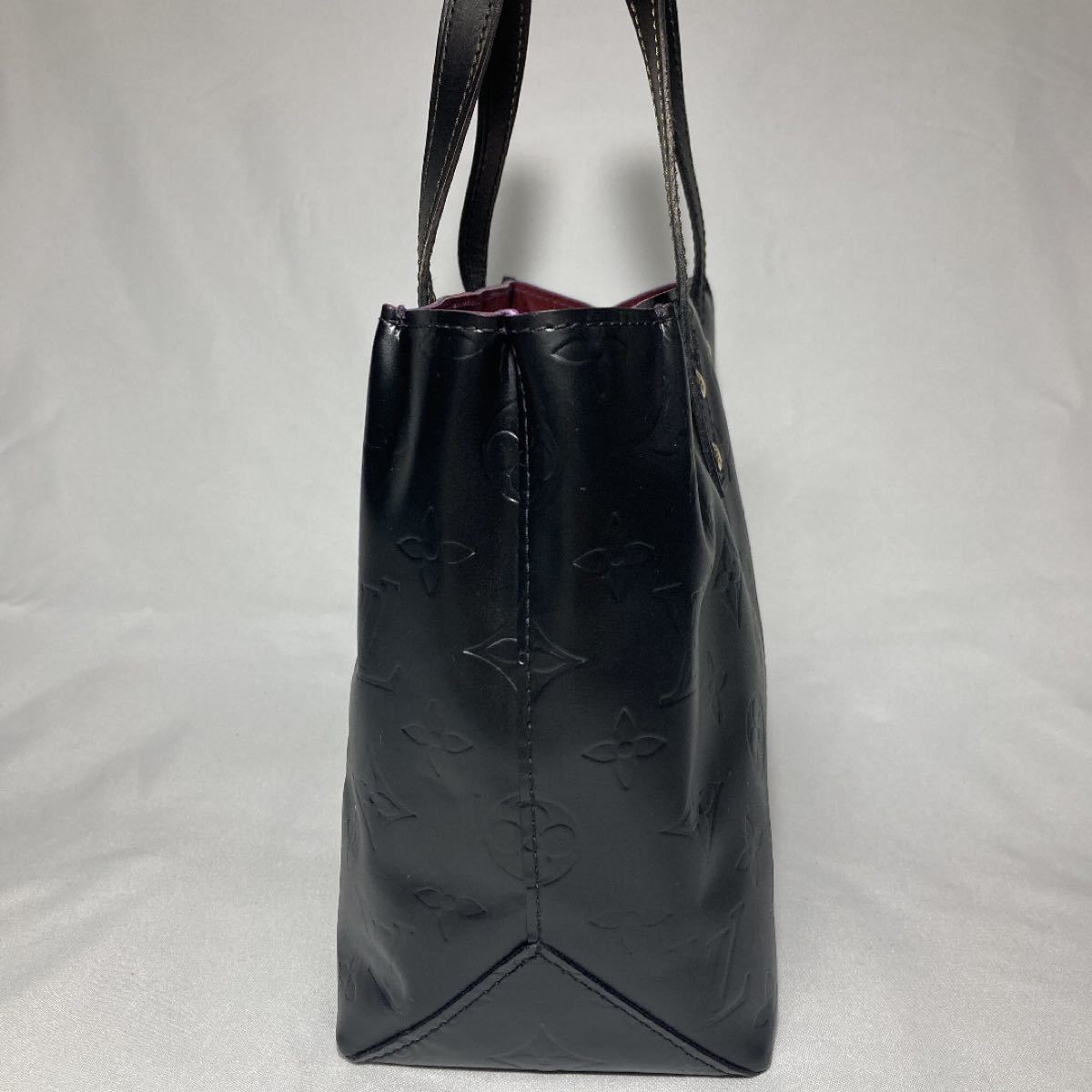 美品】ルイヴィトン リードPM ヴェルニ ハンドバッグ マットブラック