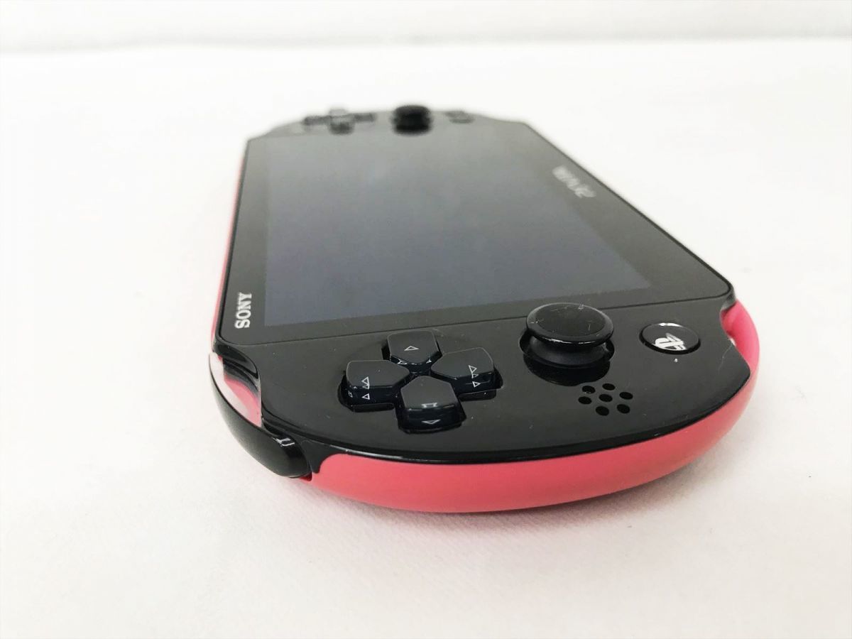 【1円】PSVITA 本体 セット ピンク/ブラック 箱あり SONY PlayStation VITA PCH-2000 動作確認済 新型 EC21-495jy/F3_画像3