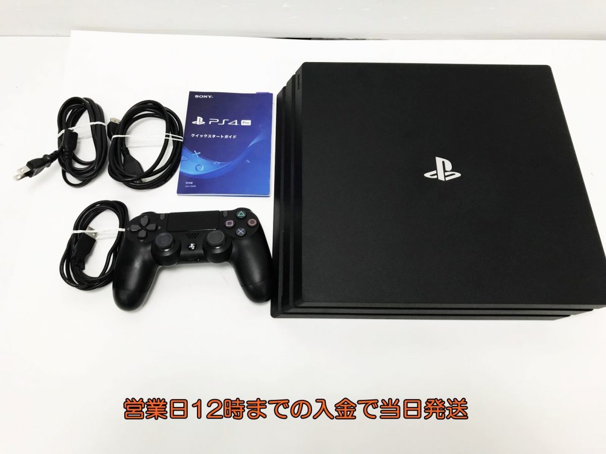 【1円】PS4 Pro ジェット・ブラック 1TB (CUH-7200BB01) ゲーム機本体 初期化動作確認済み 1A1000-866e/G4