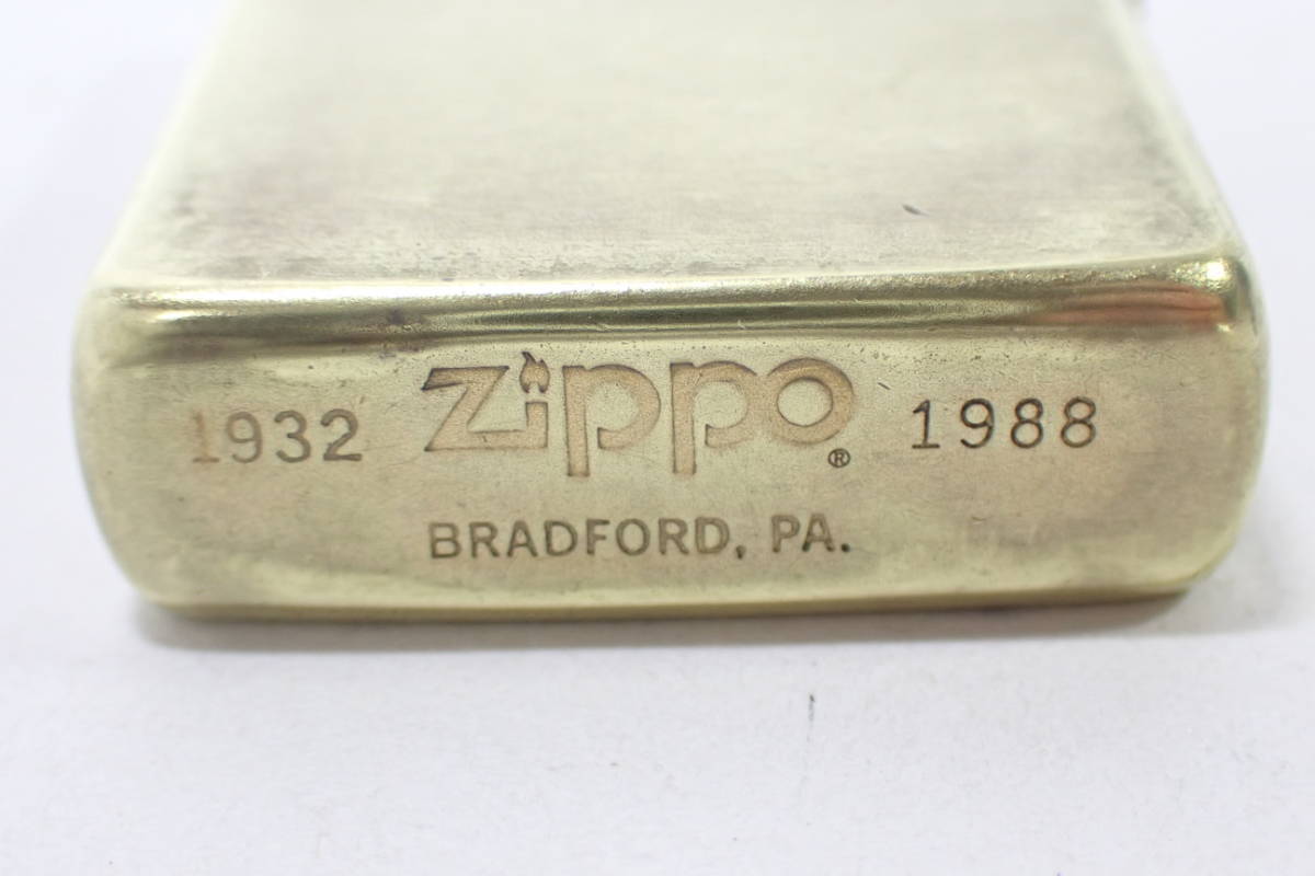 23037【 1932 ZIPPO 1988 】SOLID BRASS ソリッドブラス 真鍮 着火確認