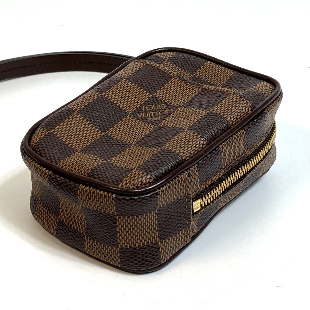 LOUIS VUITTON ルイヴィトン N61738 ダミエ エテュイ オカピ ポーチ ショルダーバッグ ダミエキャンバス エベヌ ブラウン_画像3