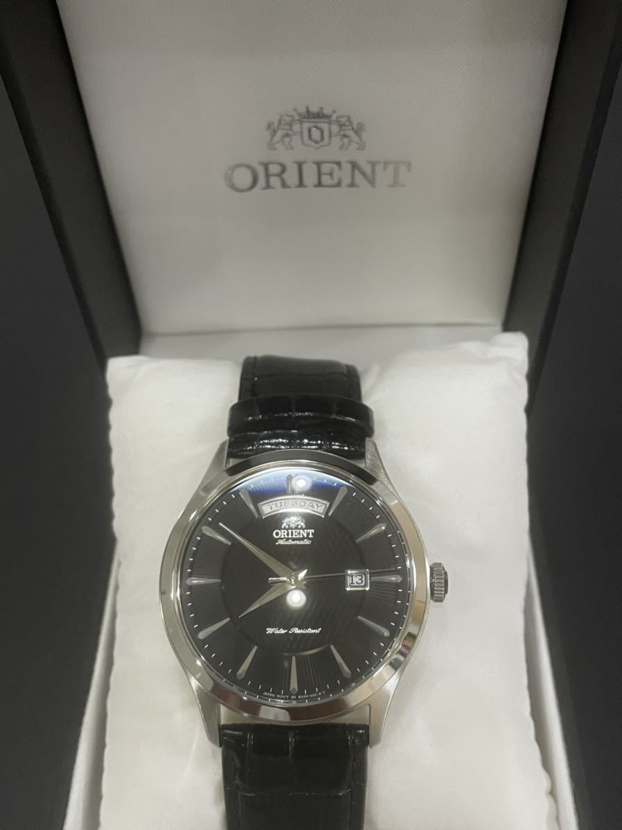 ☆ORIENT オリエント メンズ 腕時計 自動巻き 文字盤黒 シルバーカラー