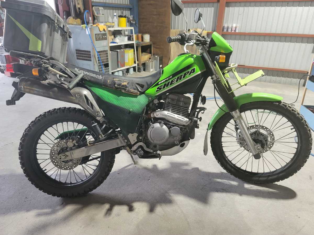 kawasaki スーパーシェルパー 250 部品取り minnade-ganbaro.jp