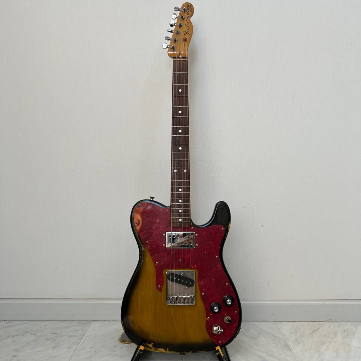 希少 Fender Japan フェンダー ジャパン TC72 TS アベフトシモデル スカルノブ テレキャスター エレキギター_画像2