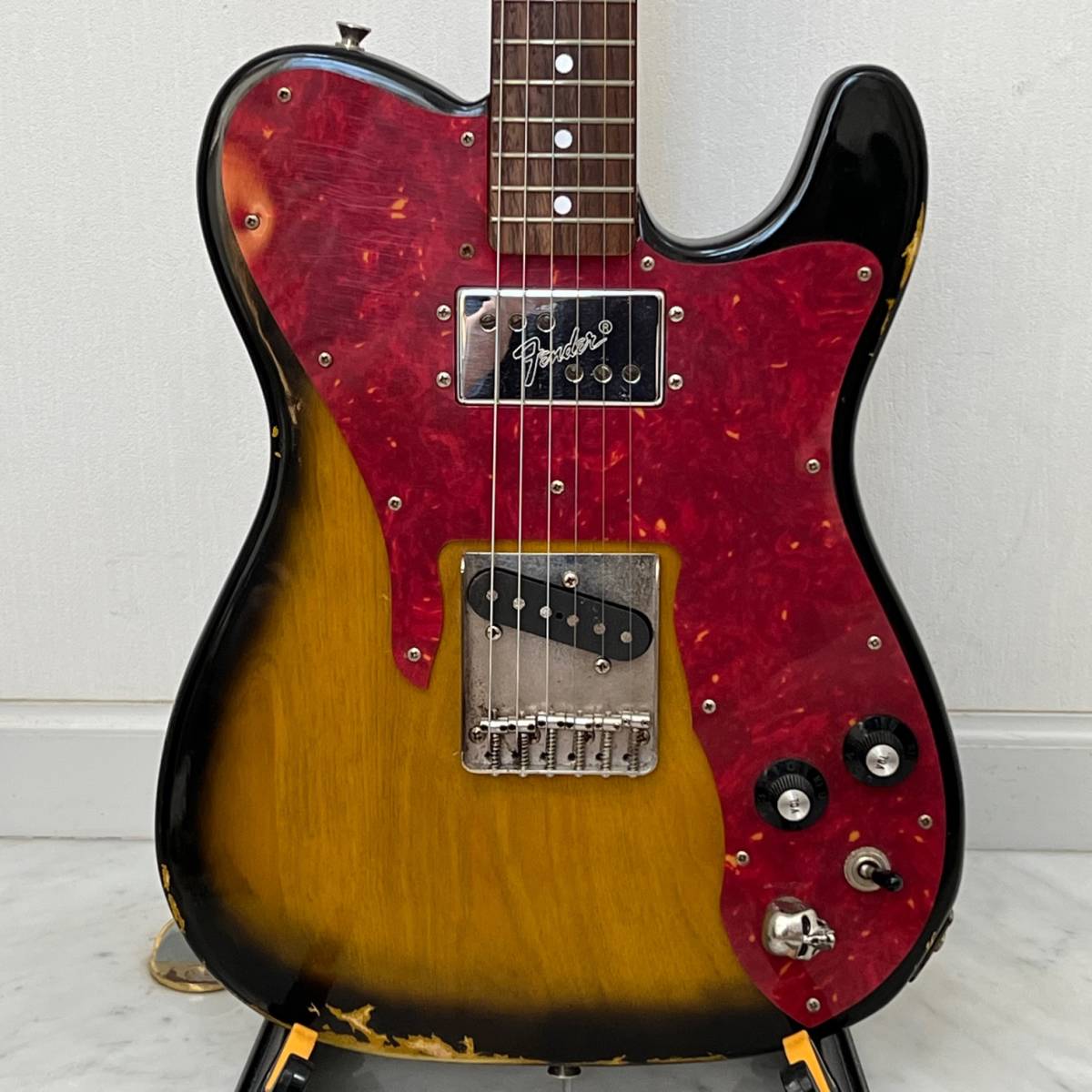 希少 Fender Japan フェンダー ジャパン TC72 TS アベフトシモデル スカルノブ テレキャスター エレキギター_画像4