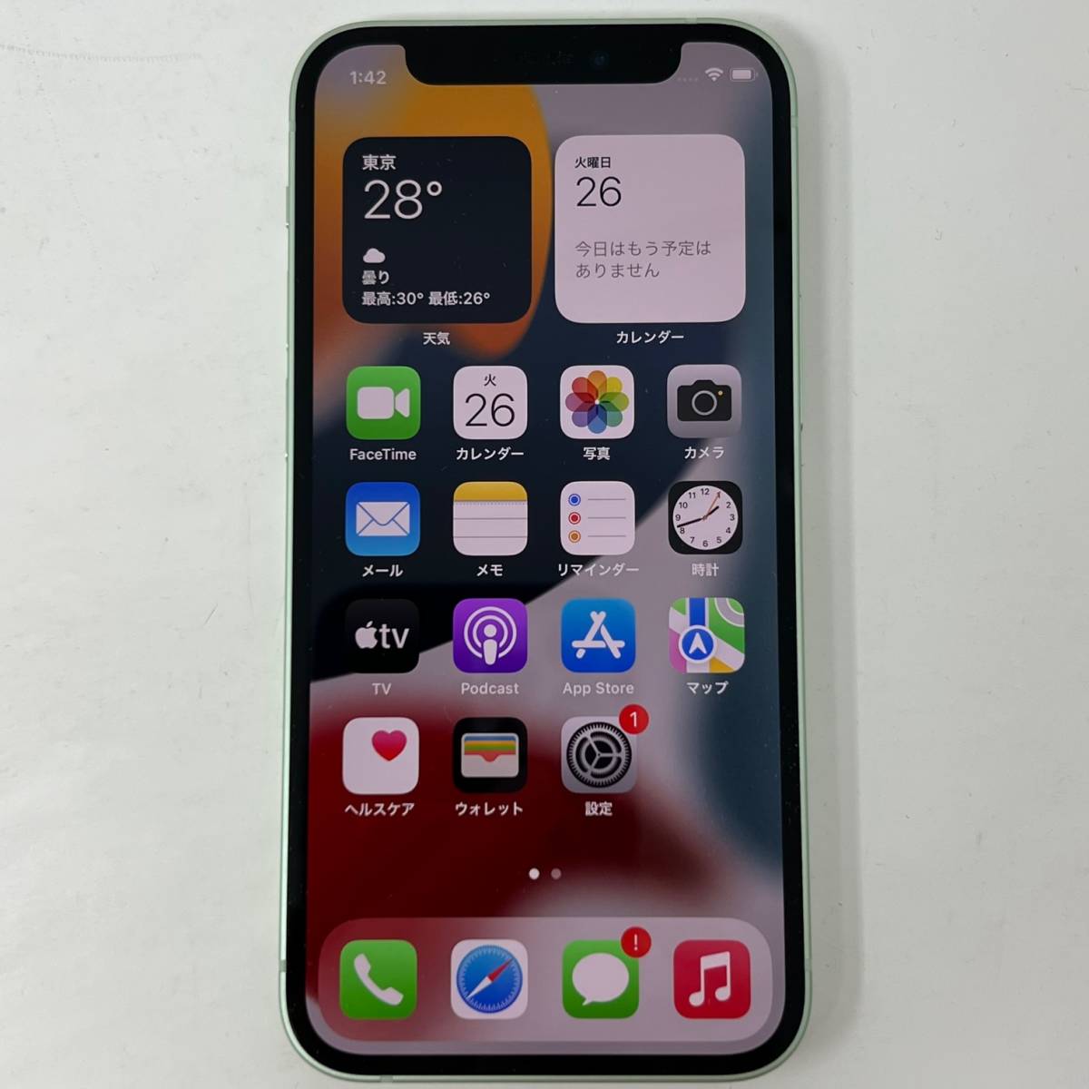 国内版 SIMフリー iPhone 12 mini 64GB MGAV3J/A バッテリー99 Galaxy新製品群 美品 iPhone12mini グリーン64GB SIMフリー スマートフォン本体