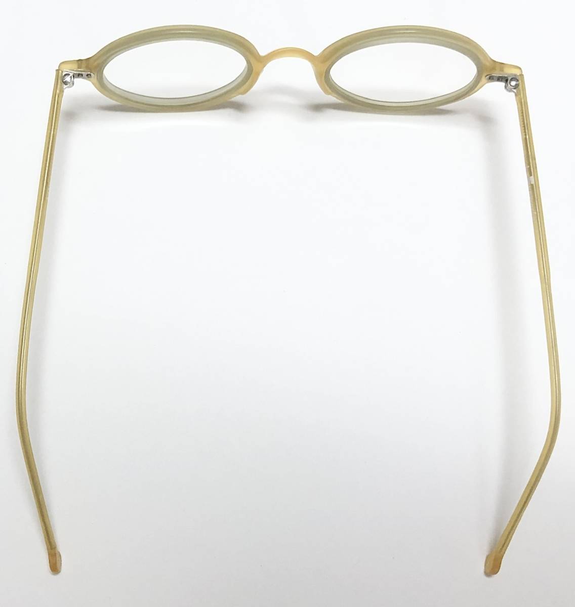 未使用】l.a. Eyeworks イタリア製 ラクダ色 丸メガネ エルエーアイ