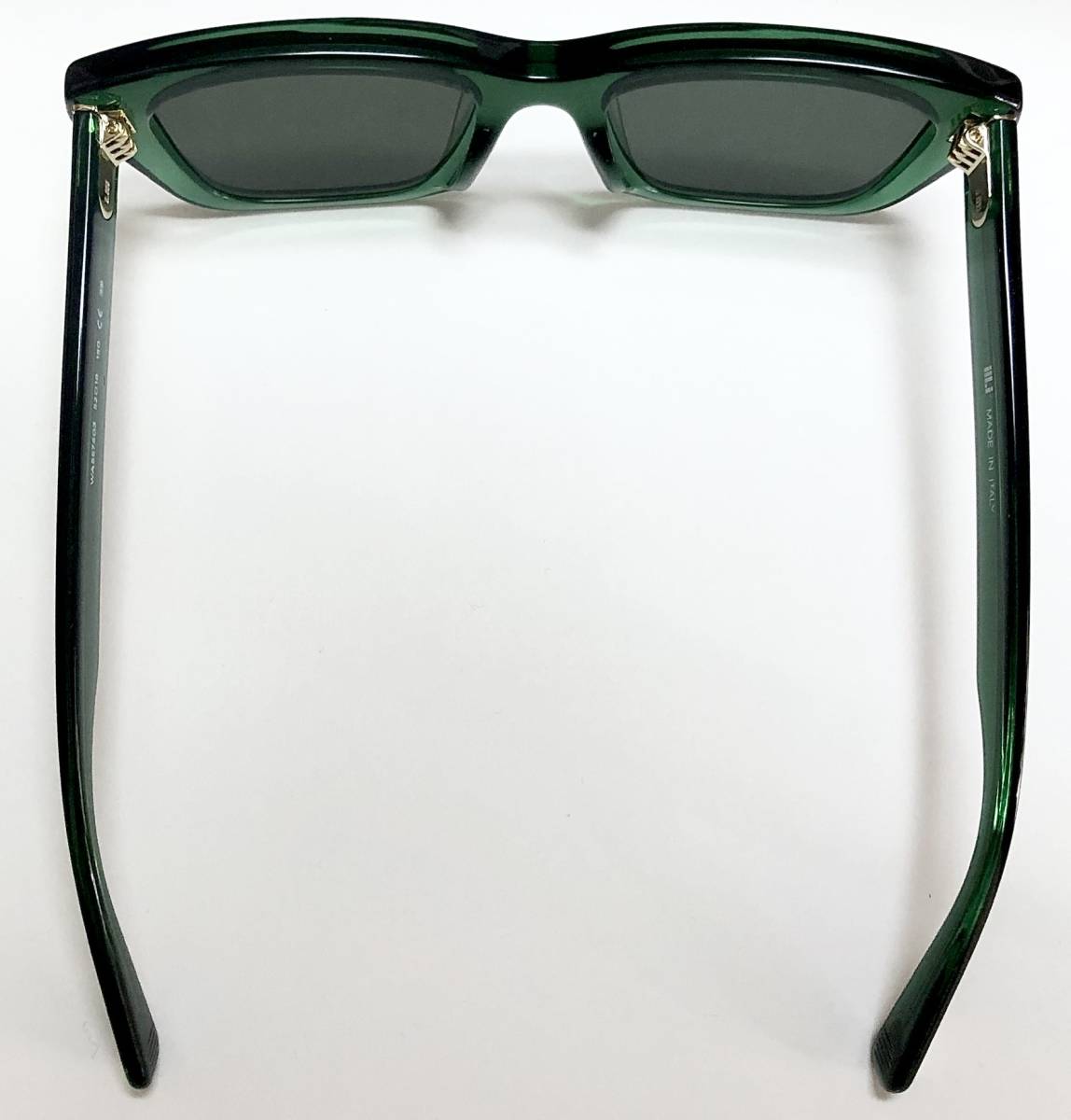 75%OFF 定価68,900円 Will.i.am 正規新品 緑色 サングラス 度付きメガネ可能 ウィルアイアム イタリア製