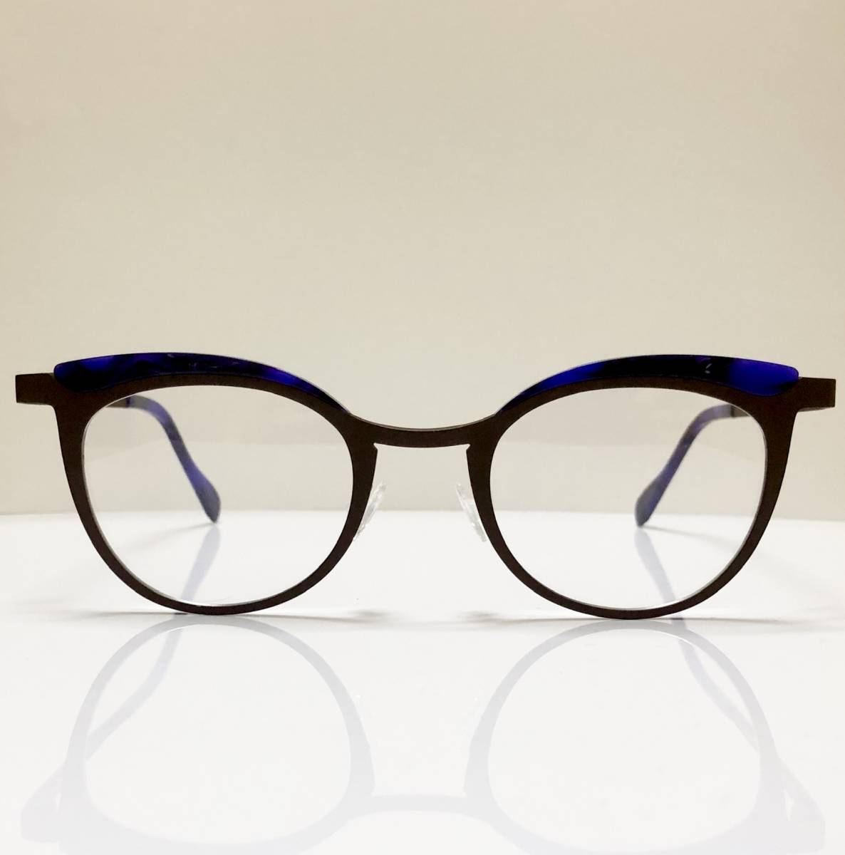 ANNE ET VALENTIN 小振り 日本製 紫 新品・純正ケース付 Frame France メガネ フランスブランド アンバレンタイン_画像1