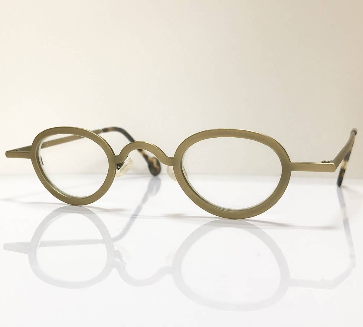 未使用】l.a. Eyeworks イタリア製 小振り 丸メガネ エルエーアイ