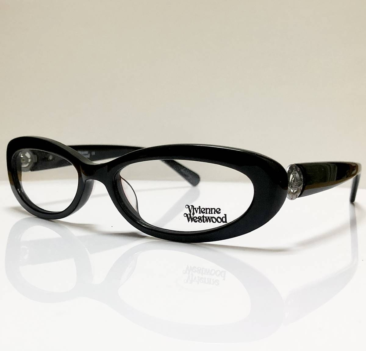 Vivienne Westwood ヴィヴィアン・ウエストウッド 黒メガネ イタリア製 | 正規新品 未使用 | 英国ブランド 丸ロゴ付き 3