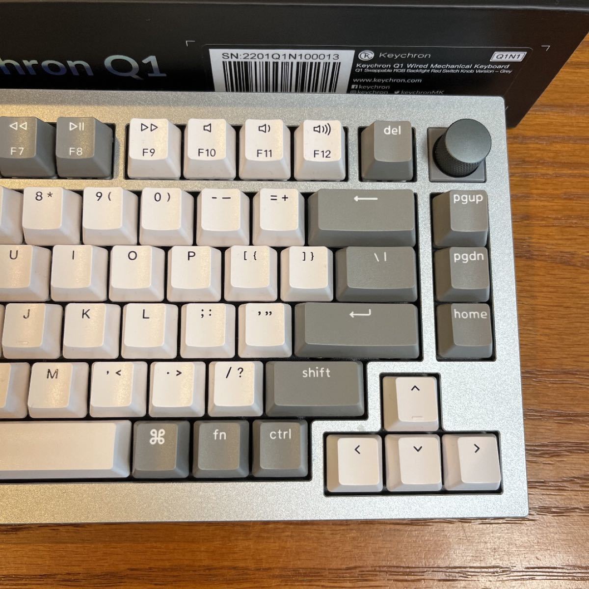 Keychron Q1 Knob Version シルバーグレー 赤軸 | www.norterminal.no