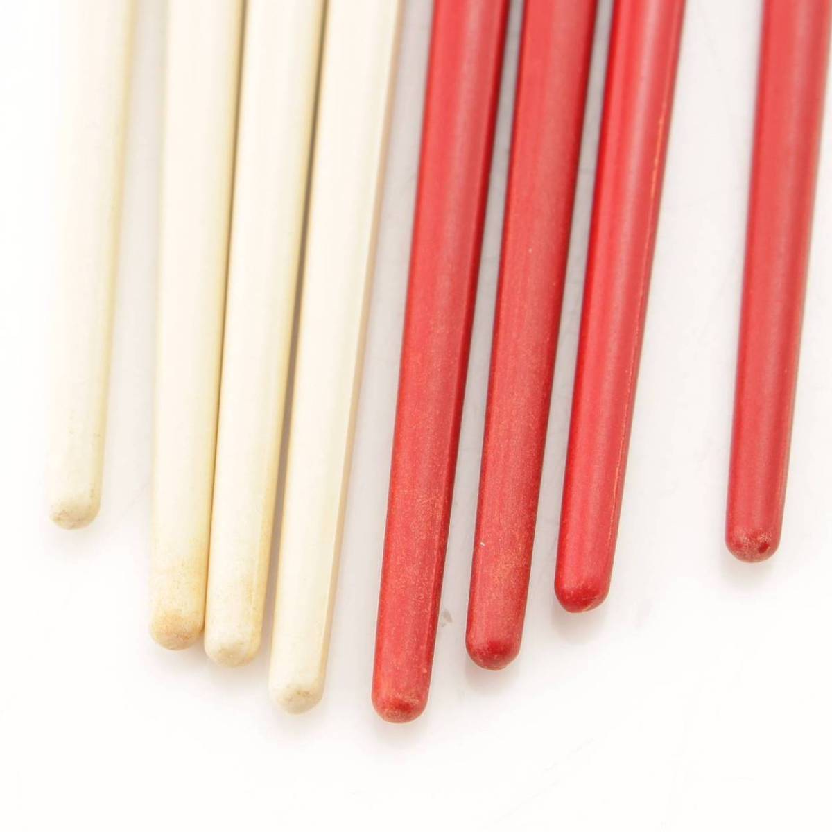 Christofle Chris to full . white chopsticks 4 serving tray set chop stick red white [ used ][ regular goods guarantee ]94294