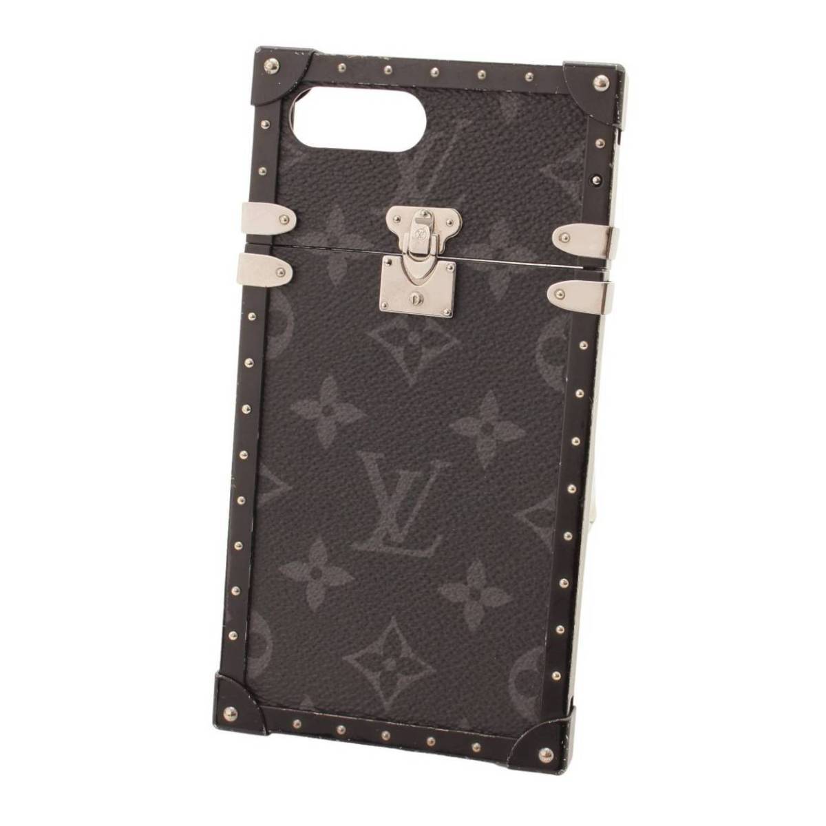 Louis Vuitton　モノグラムエクリプス iPhone7+用 トランク スマホケース M64404 ブラック 125694