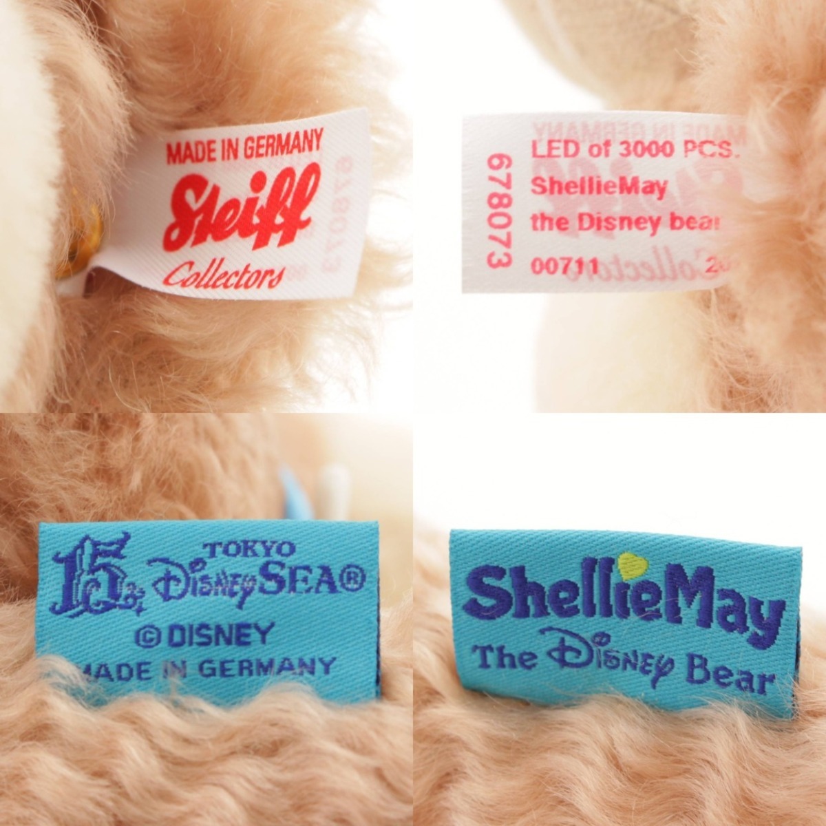 [shu type ]Steiff Shellie May 3000 body ограничение Tokyo Disney si-15 годовщина 678073 розовый не использовался 152888