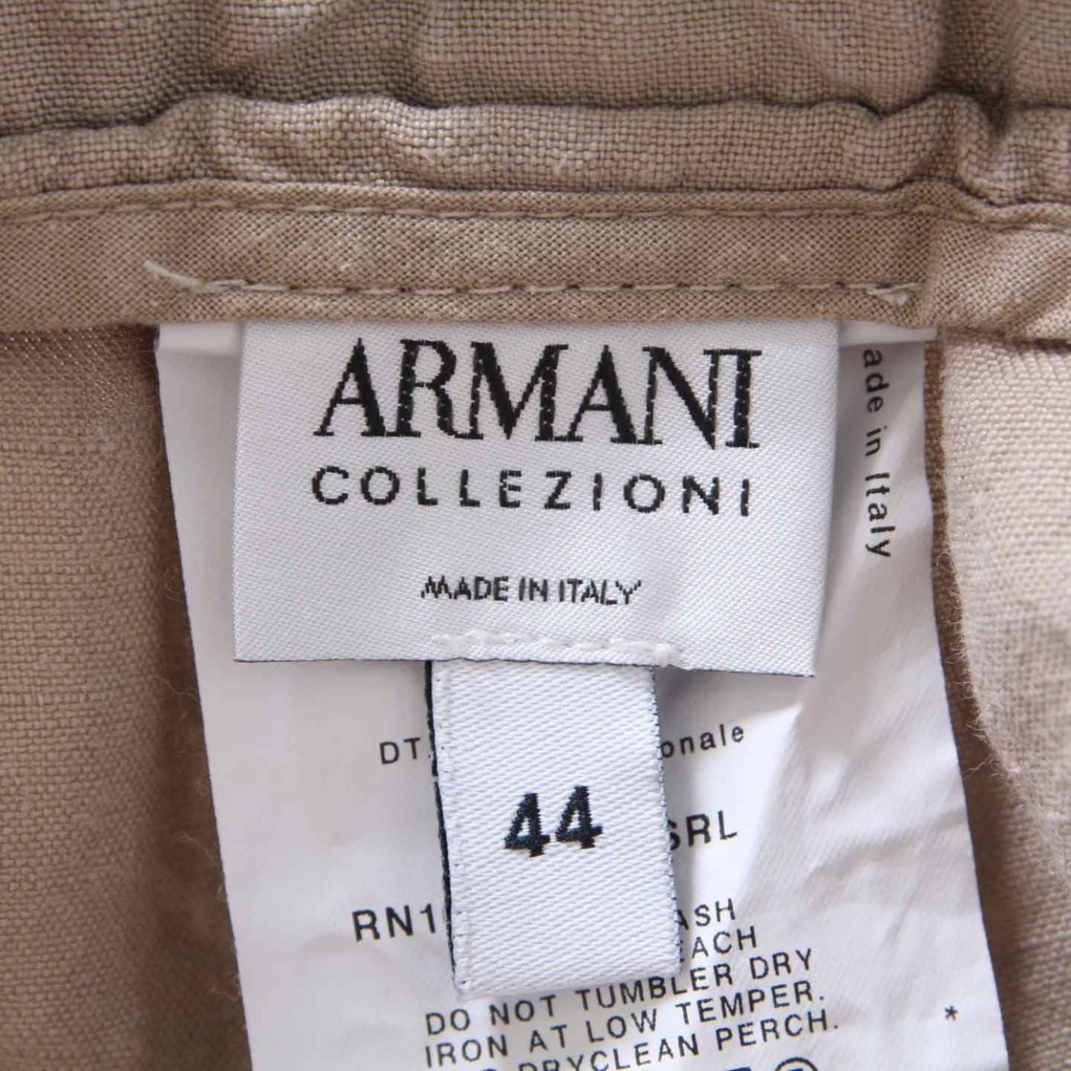 【ジョルジオ アルマーニ】Giorgio Armani　コレツィオーニ 麻 ショートパンツ ベージュ 44 23291_画像3