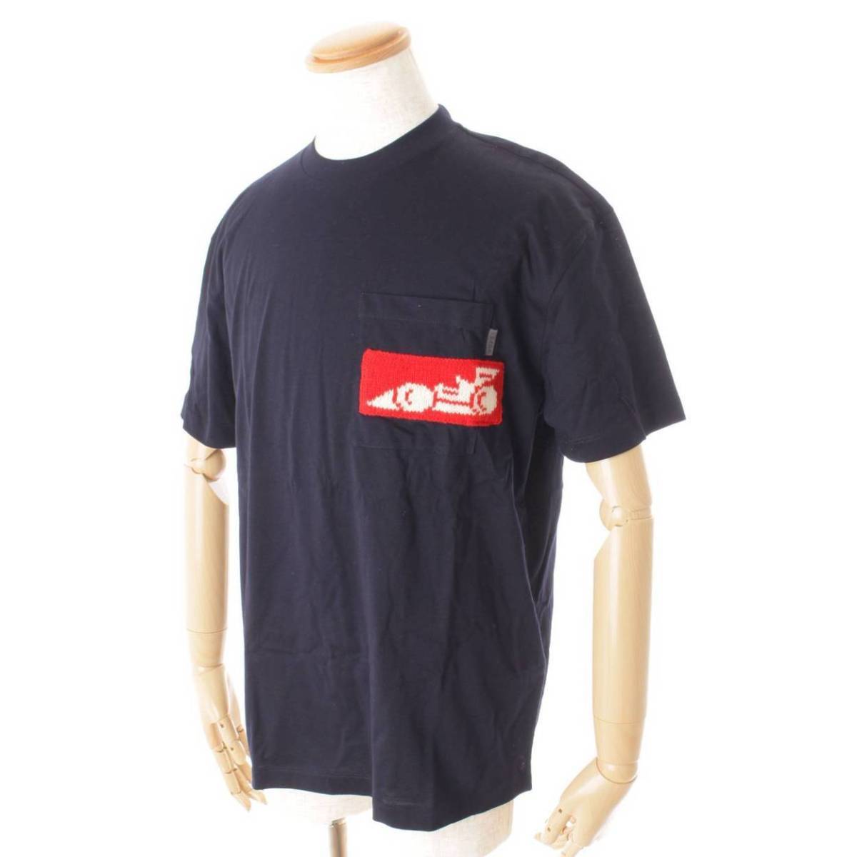 ずっと気になってた PRADA プラダ 異素材ポケット クルーネック 半袖 T