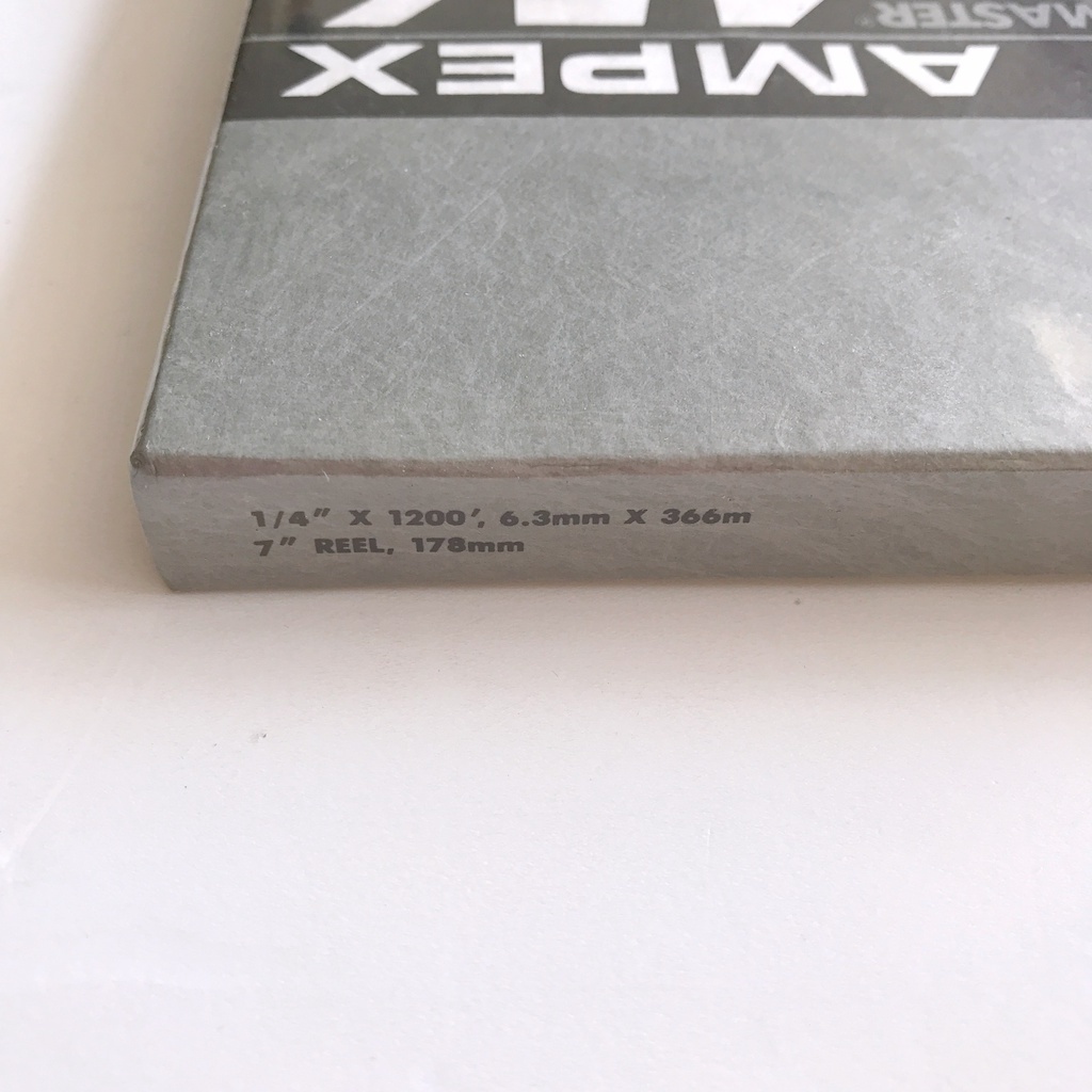 オープンリールテープ 7号リール 未開封 AMPEX 456 GRAND MASTER STUDIO MASTERING AUDIO TAPE 元箱付き_画像5