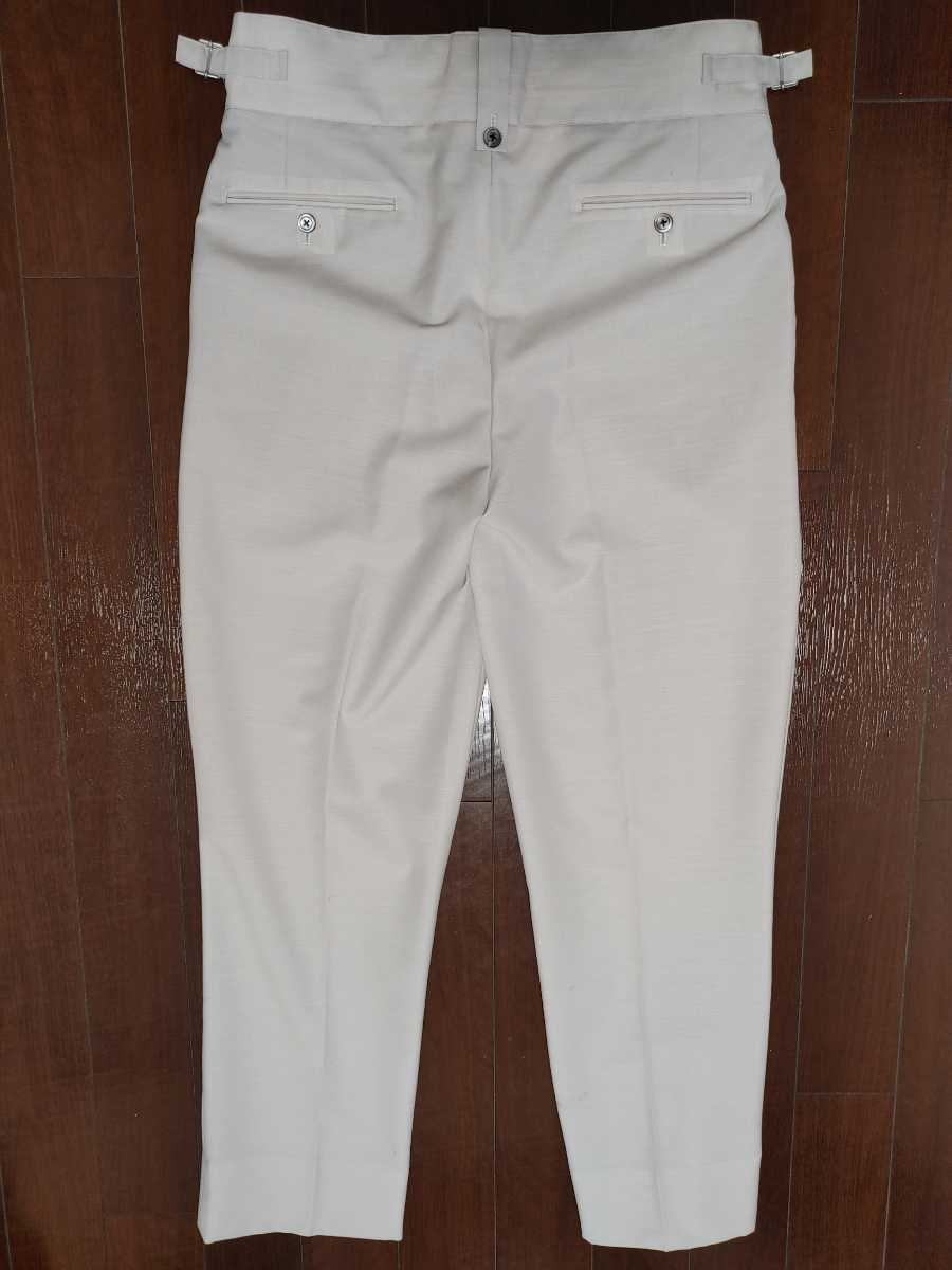 美品 NEAT ベルトレス パンツ L 48 ワイドパンツ ニート BELTLESS