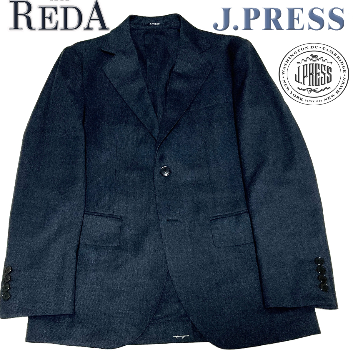 ☆ JP336Y4 新品!春夏 J.PRESS ジェイプレス 伊REDA ACTIVE ピン