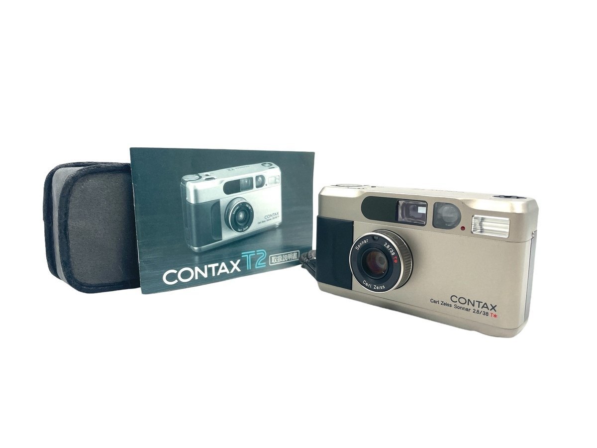 人気セール コンタックス T2 【フィルムカメラ】 チタンクローム フィルムカメラ