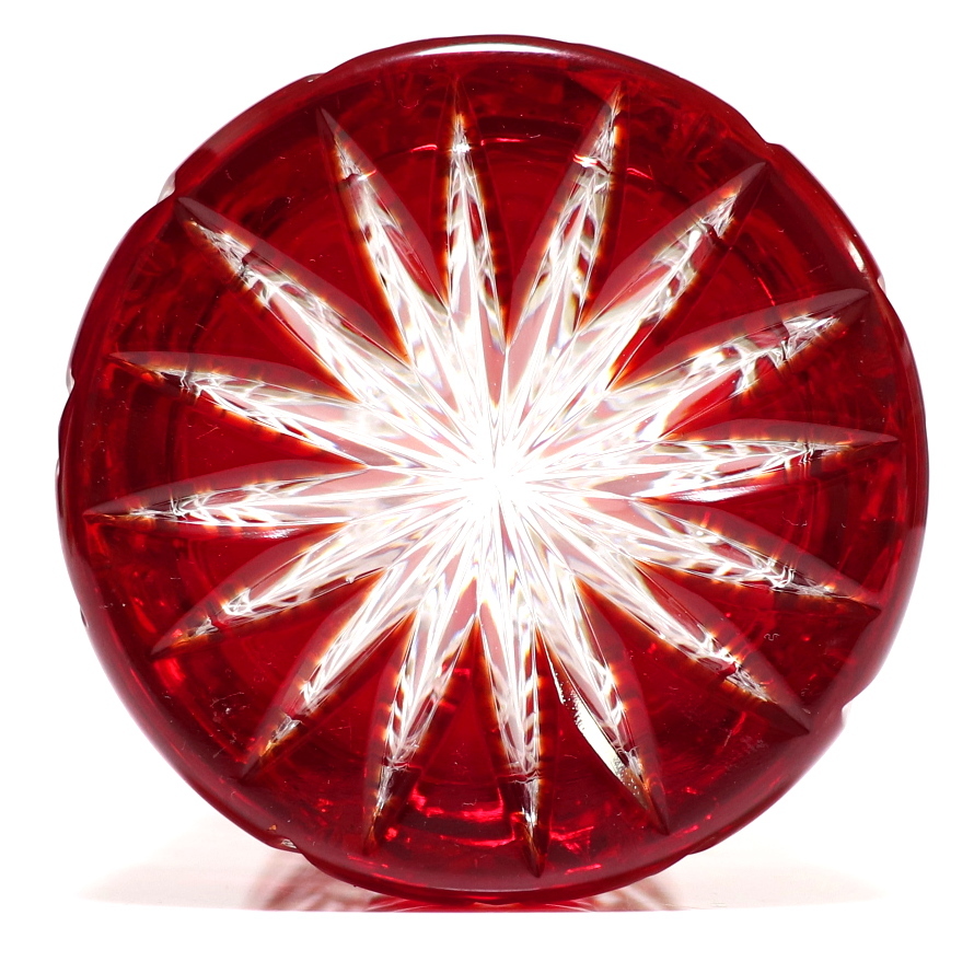 オールド・バカラ (BACCARAT) 1890年 ディアマン・ピエーリー 深紅色