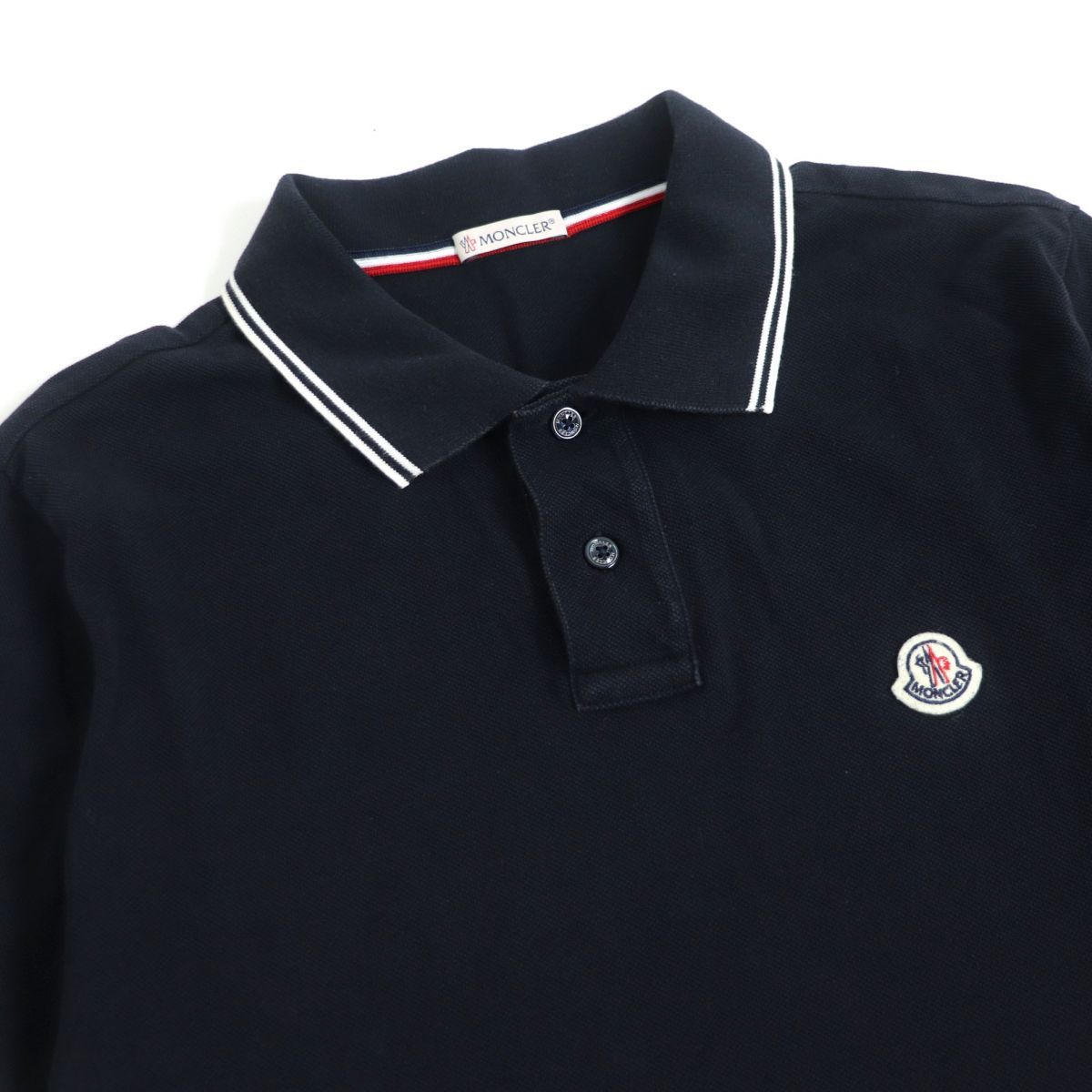 良品□2018年製 モンクレール MAGLIA POLO MANICA CORTA ロゴワッペン