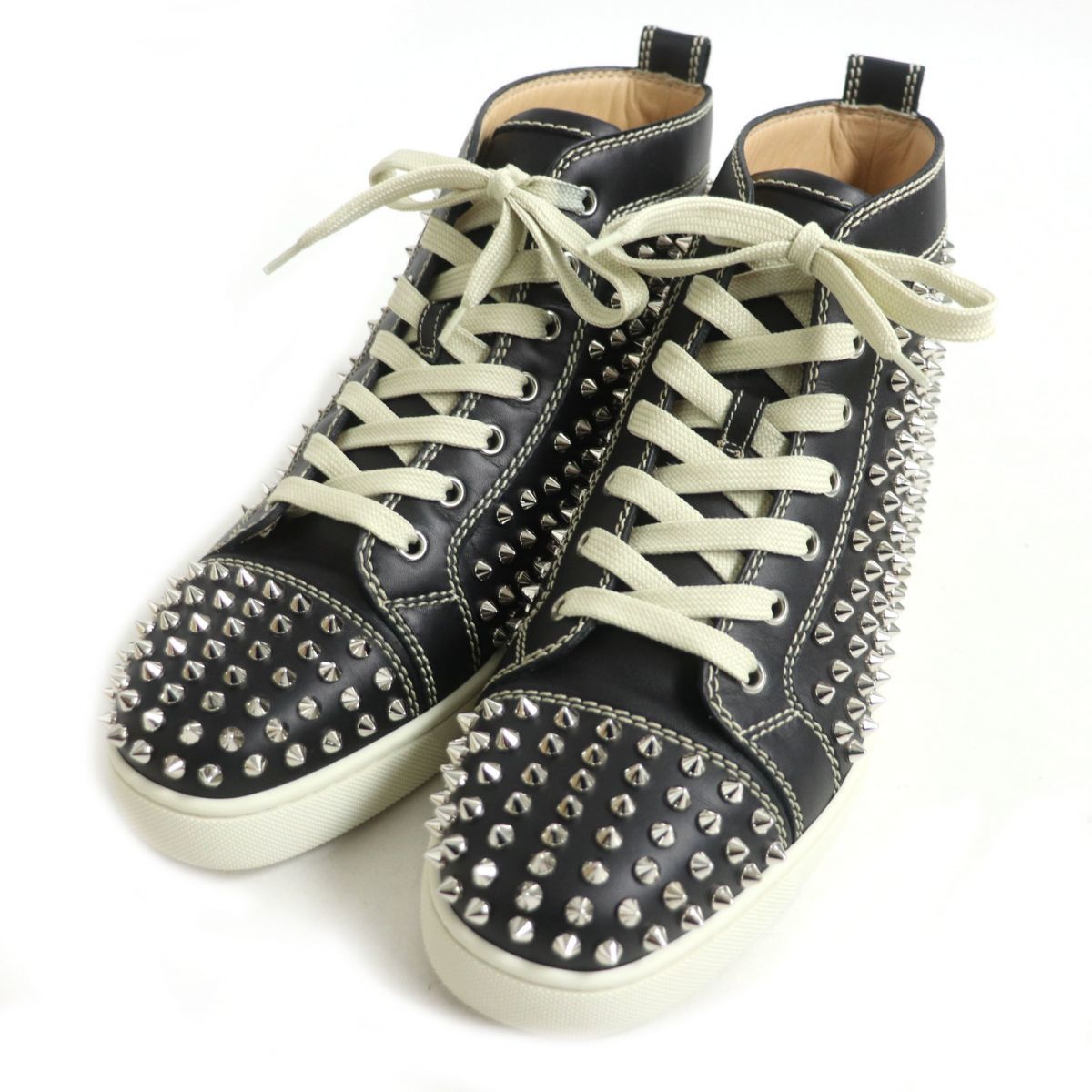 極美品□クリスチャンルブタン 1101083 LOUIS FLAT CALF/ルイス