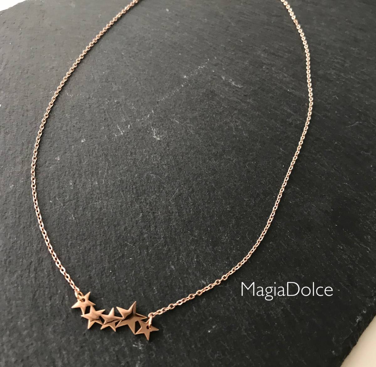  free shipping *MagiaDolce 5712* stainless steel necklace Gold necklace Star star necklace .. necklace allergy correspondence necklace 