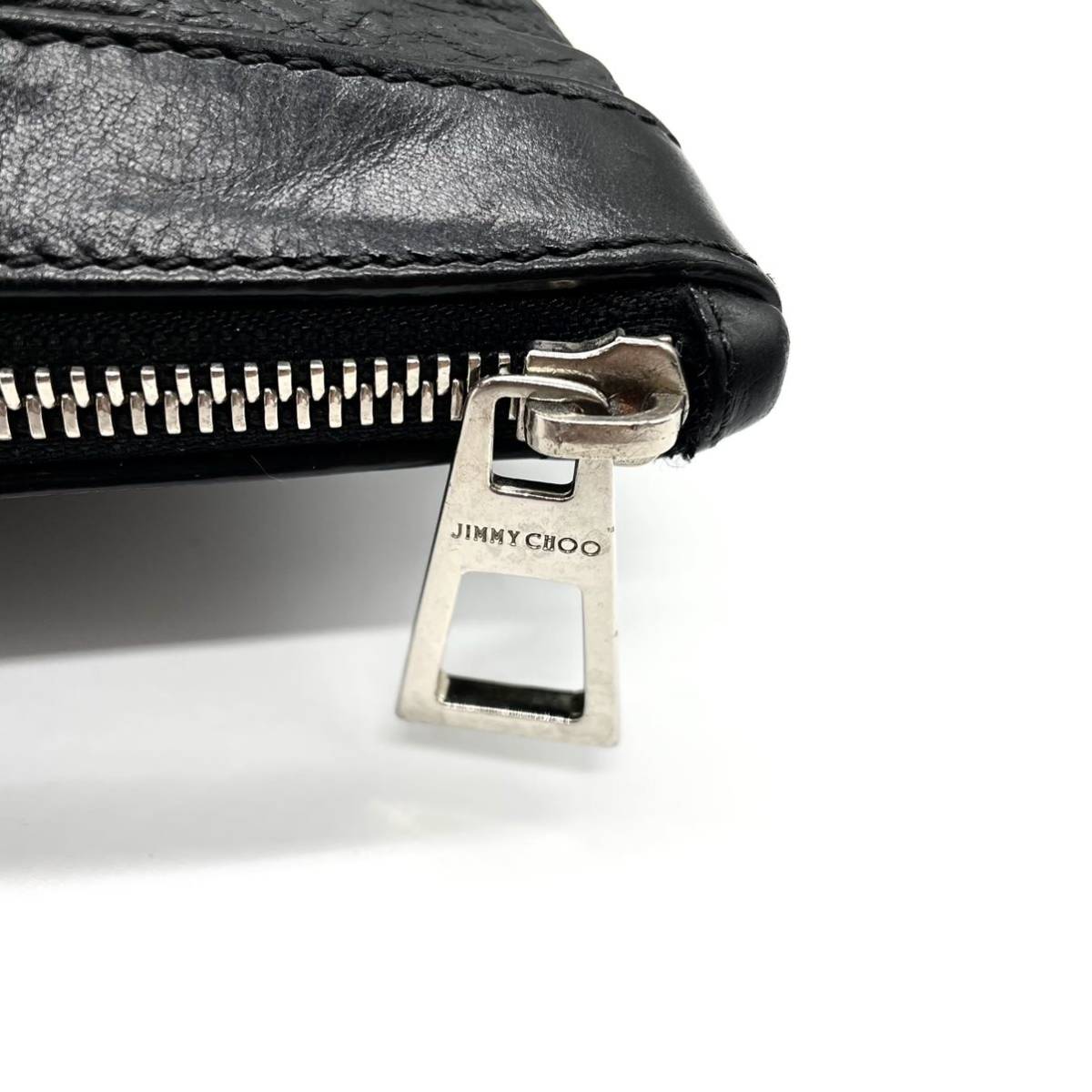 極美品 Jimmy Choo ジミーチュウ クラッチバッグ スターエンボス