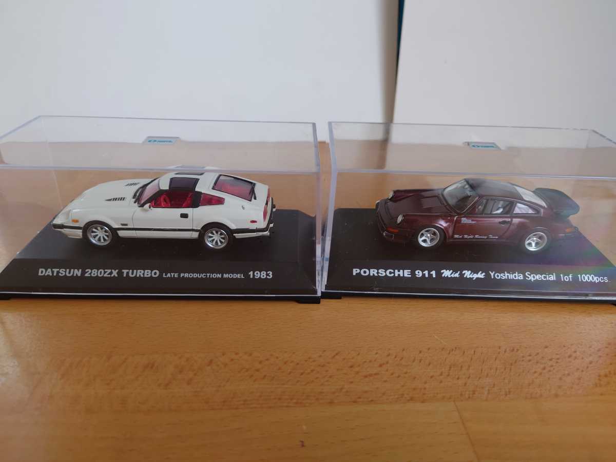 1/43 IWAYA DATSUN280zx TURBO ポルシェ 911　yoshida special 1of 1000pcs　2台セット　_画像1