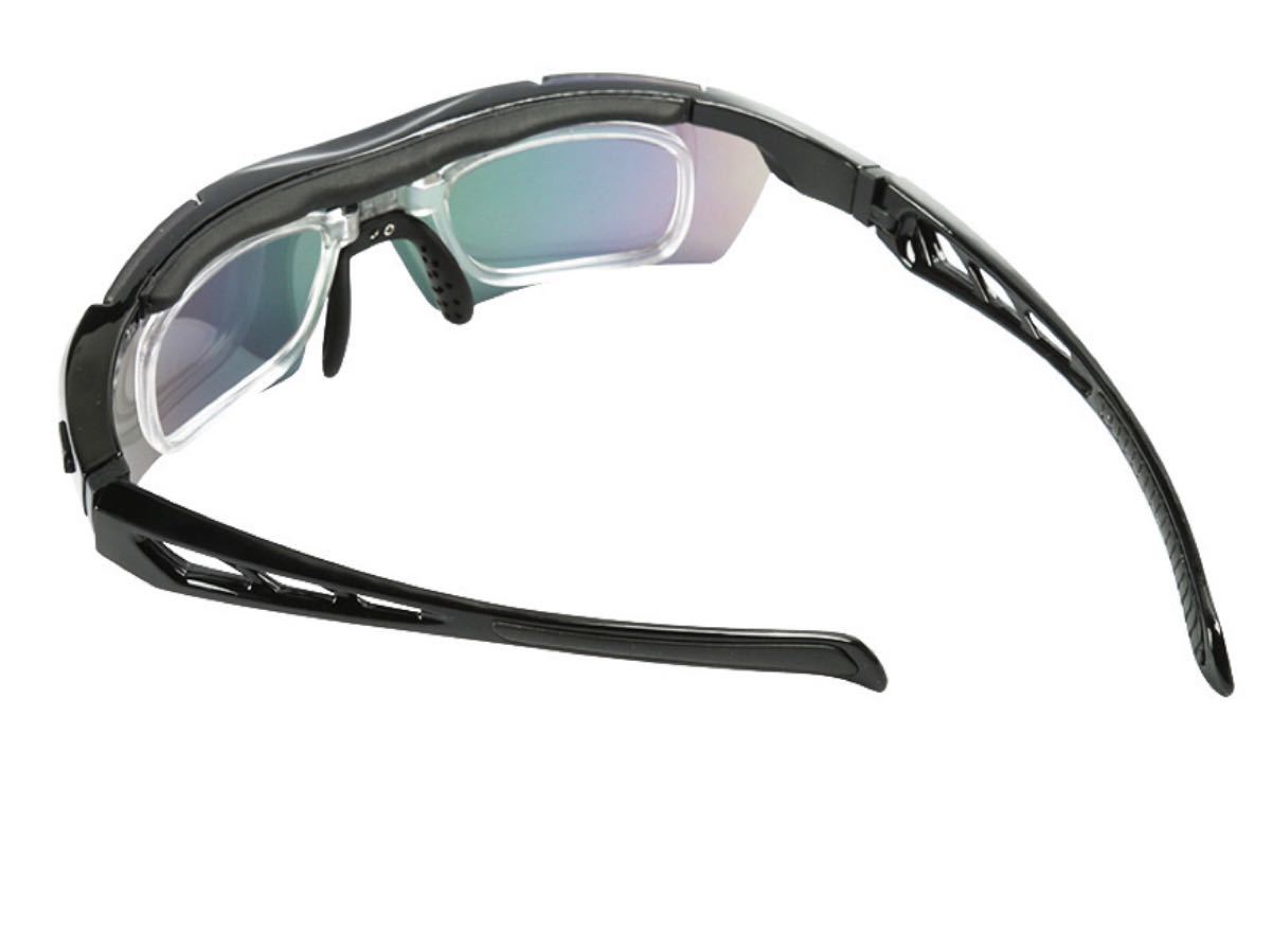 スポーツサングラス,交換レンズ5枚 ,偏光レンズ ,紫外線カット,ロードバイクサングラス,ランニングサングラス 男女兼用 超軽量