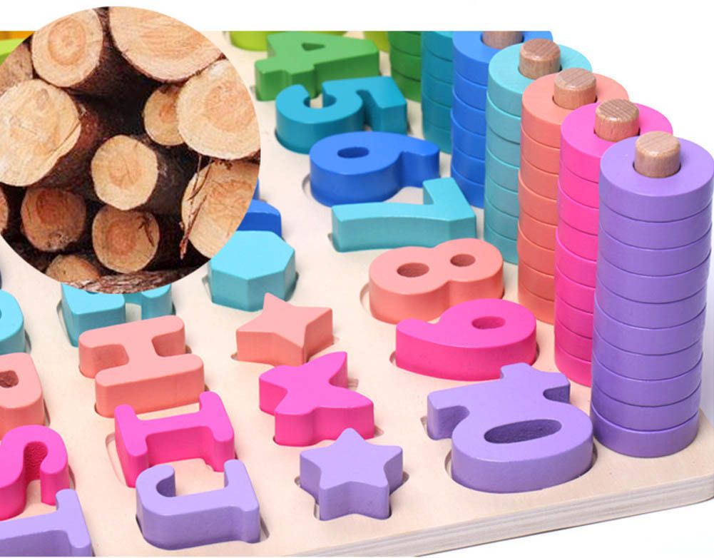 教育おもちゃ 積み木 オモチャ 立体パズル アルファベット 知育玩具 幼児 子供 ブロック 木製 はめこみ 図形 型合わせ 棒さし 幼稚園 6in1_画像10