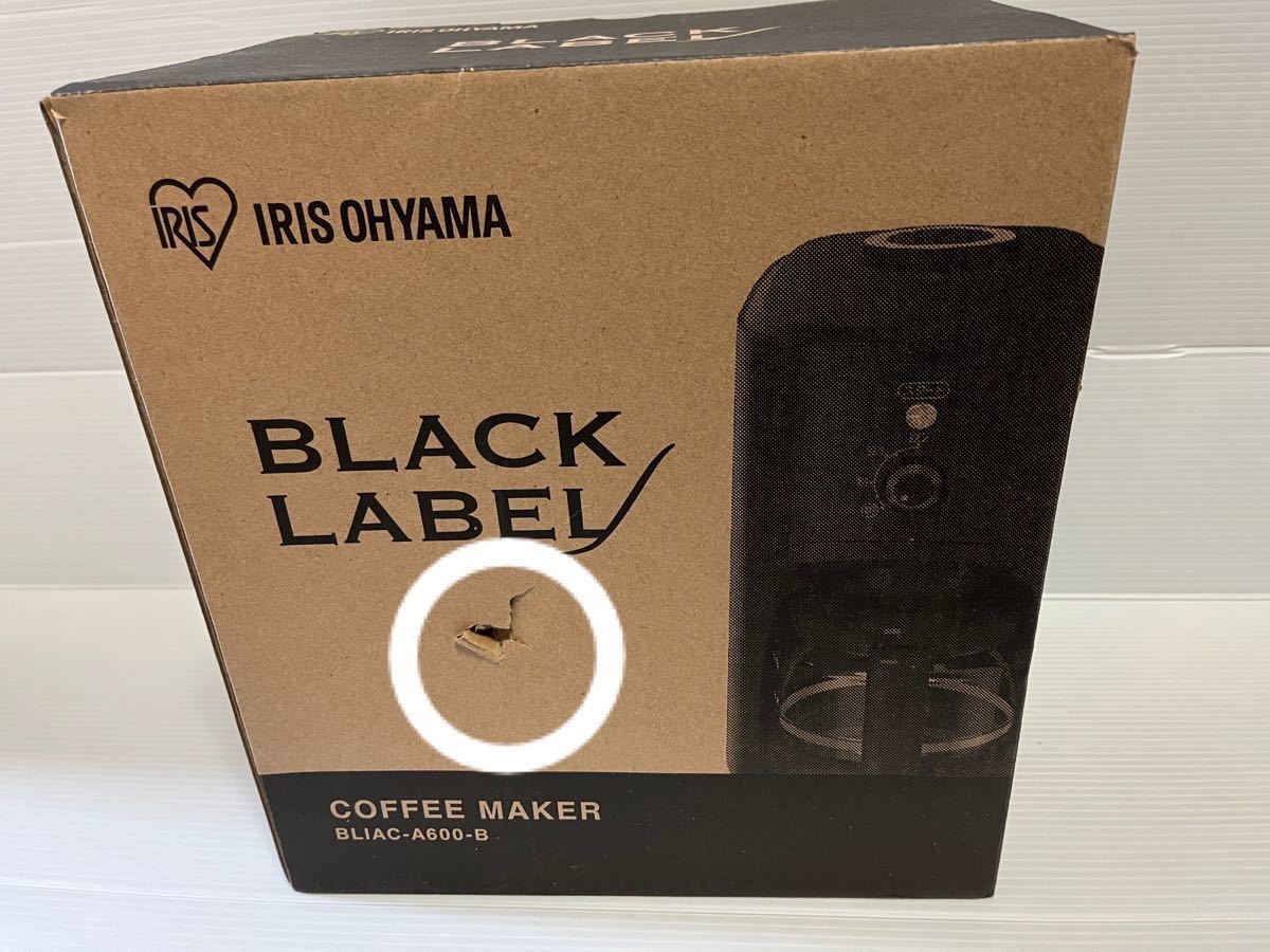 アイリスオーヤマ コーヒーメーカー 全自動 メッシュフィルター ブラック BLIAC-A600-B 4杯用