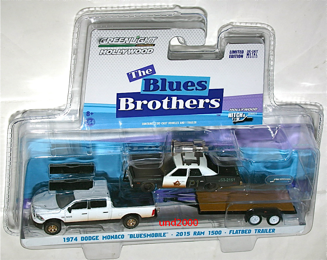 Greenlight блюз Brother s1/64 блюз Mobil The Blues Brothers Bluesmobile Dodge Monaco Dodge Monaco Ram Ram1500 зеленый свет 