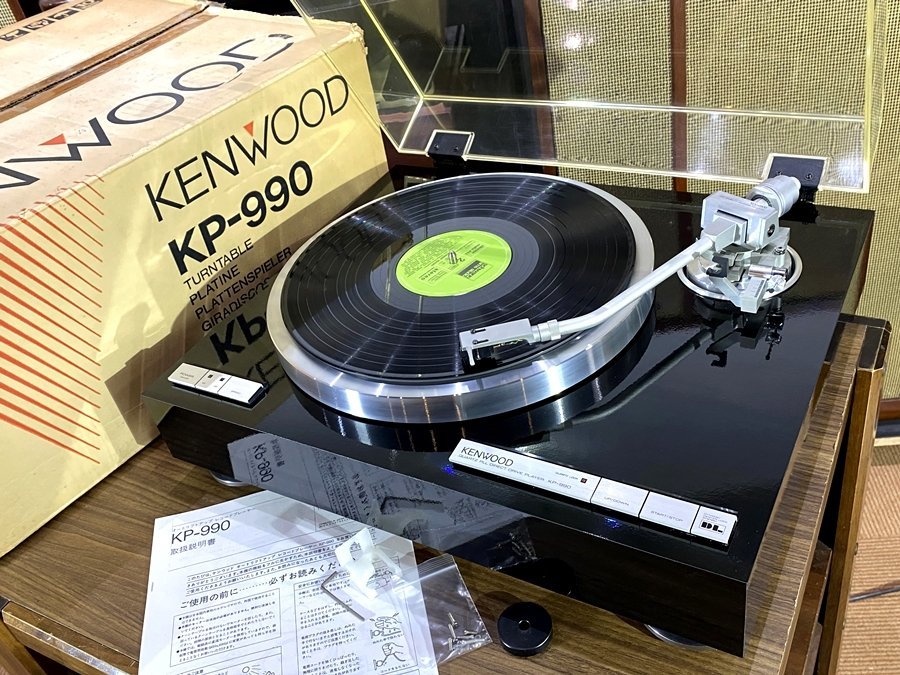 良品 KENWOOD KP-990 オートリフトアップ レコードプレーヤー 元箱等