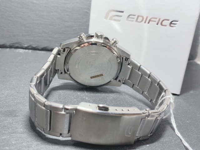 新品 CASIO カシオ 正規品 EDIFICE エディフィス ソーラー 腕時計 IPブラック カレンダー 10気圧防水 クロノグラフ EQS-930MD-8A  メンズ